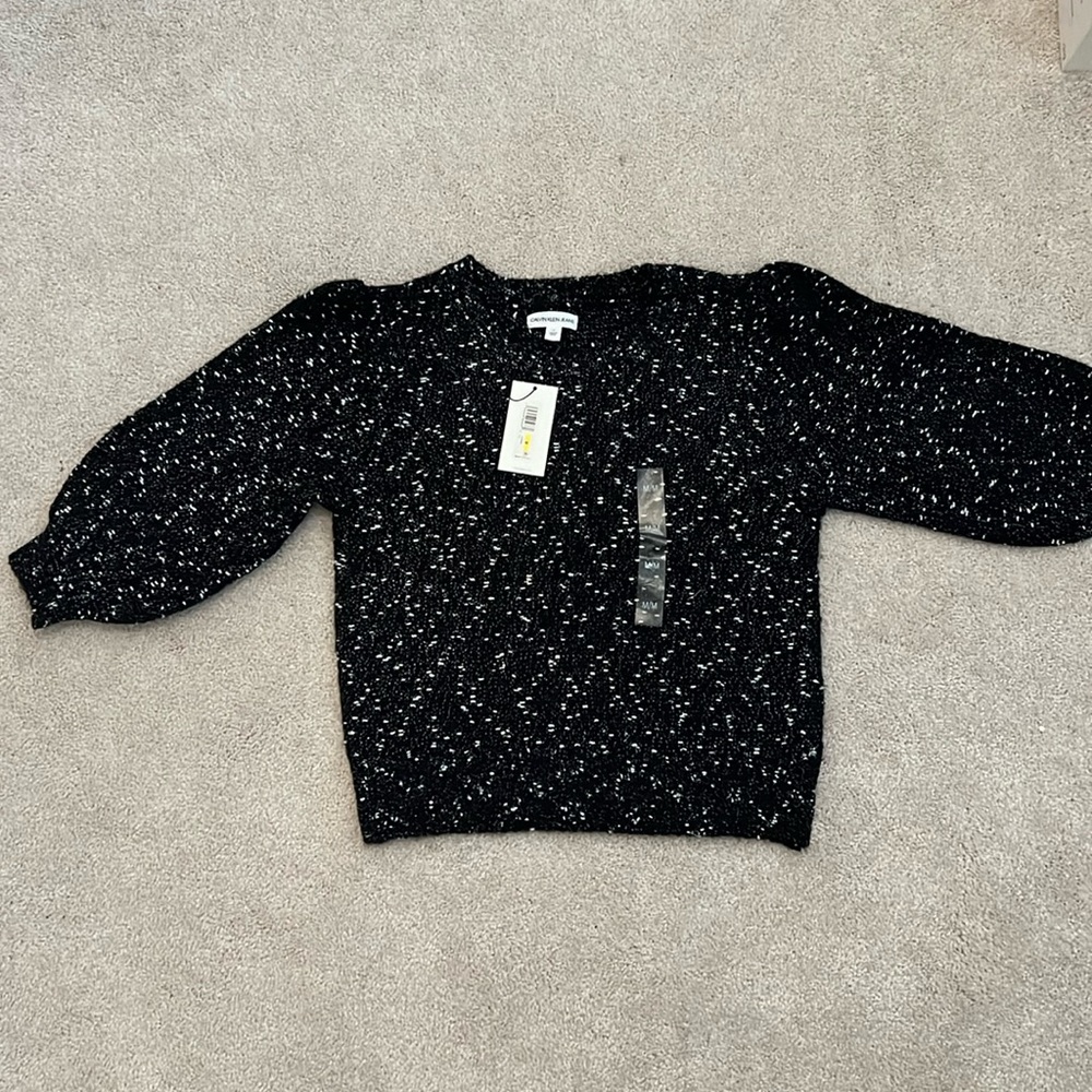 Black and silver shimmer sweater